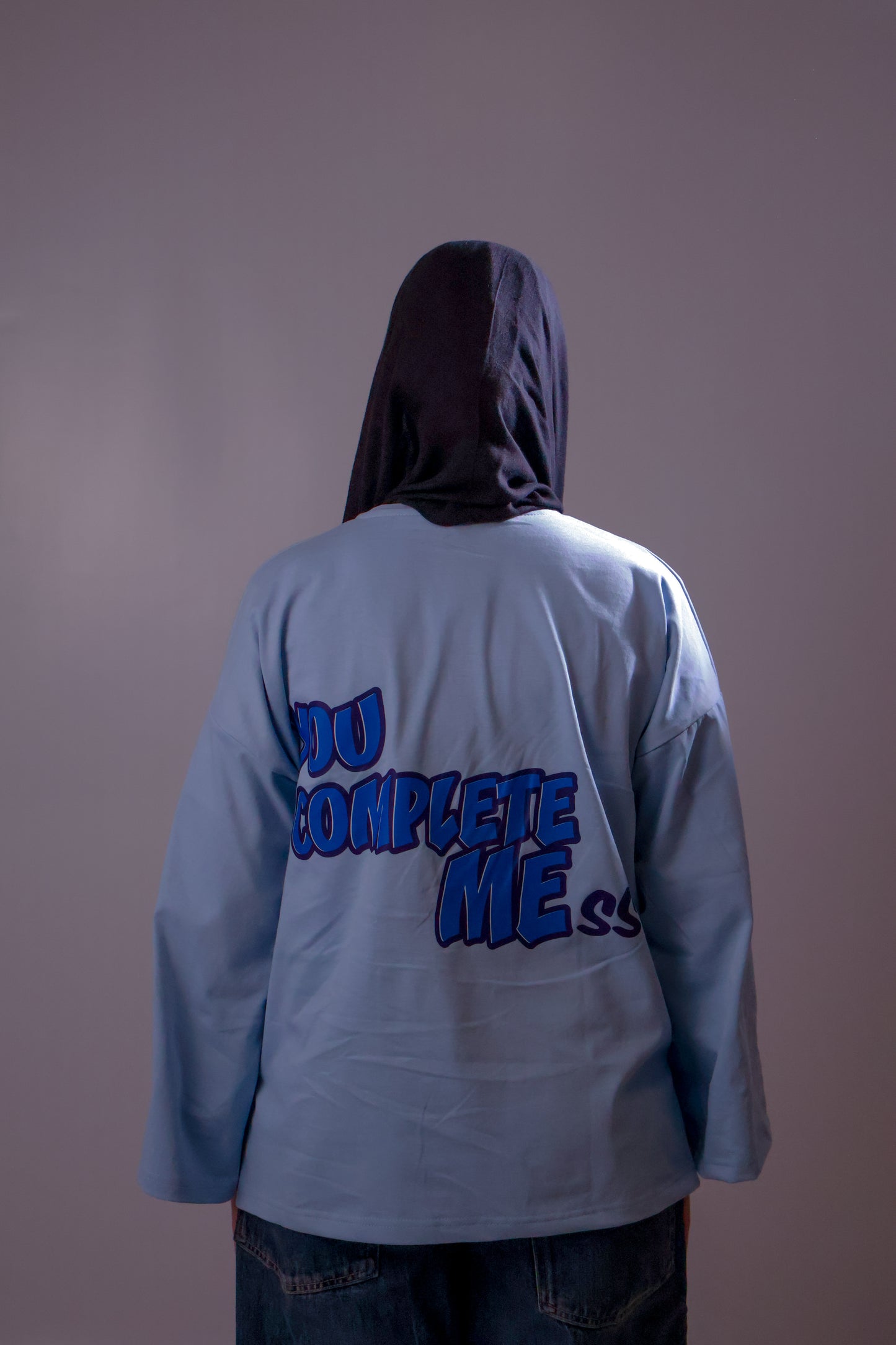 YOU COMPLETE MEss longsleeve in dusty blue