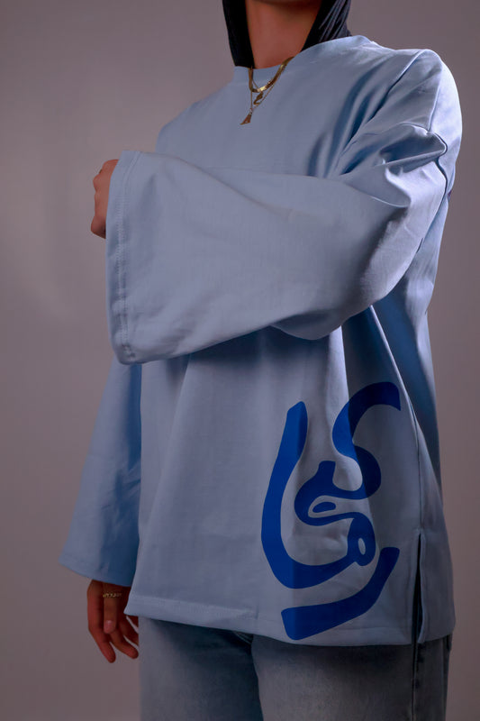 YOU COMPLETE MEss longsleeve in dusty blue