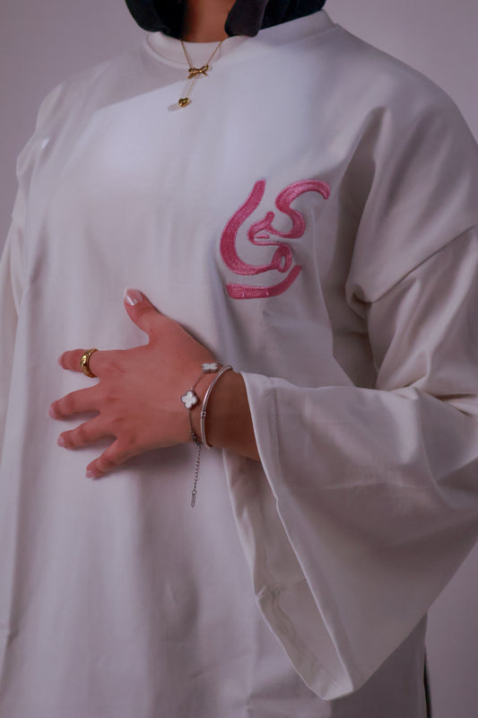 Starry-Eyed longsleeve in pure white