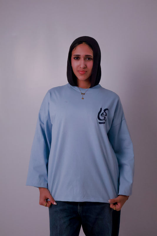 Starry-Eyed longsleeve in dusty blue